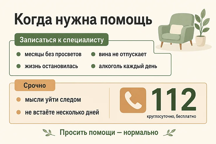 Когда при горе нужна помощь специалиста: месяцы без просветов, жизнь остановилась — и срочные признаки