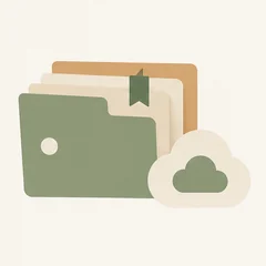 Папка с закладкой и облако — сохранение сессий